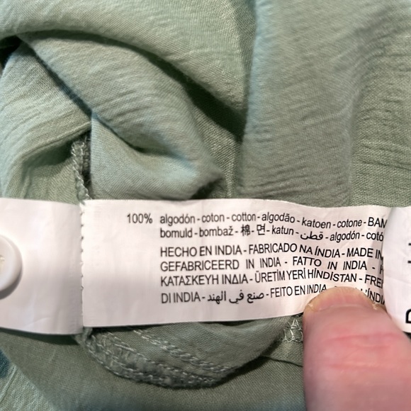 Men’s collar less 1/2 button down shirt - Picture 10 of 10